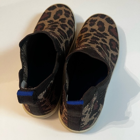 Rothy’s The Chelsea Sneaker Wildcat Sz 8 Leopard Animal Print Brown - Picture 5 of 10